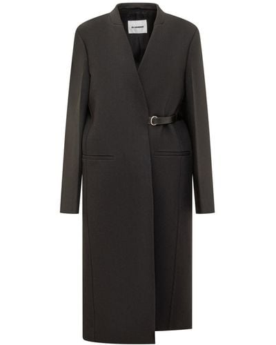 Jil Sander Long Coat - Black