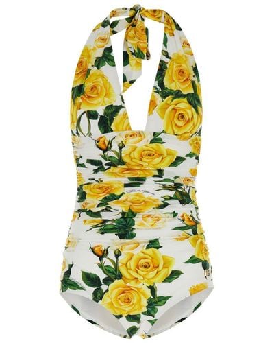 Dolce & Gabbana And One-Piece Swimsuite - Yellow