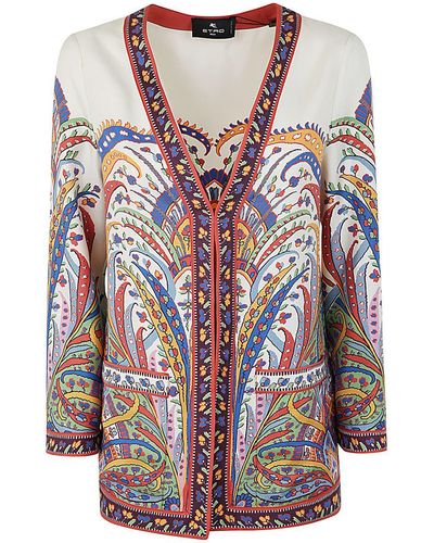 Etro Silk Twill Jacket Clothing - Multicolour