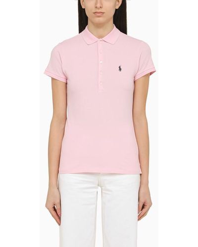 Polo Ralph Lauren Piqué Polo Shirt With Logo - Pink
