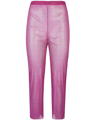 Santa Brands Cropped Trousers - Pink