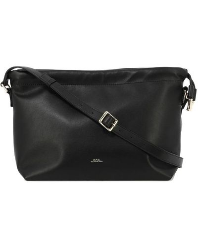 A.P.C. Ninon Shoulder Bag - Black