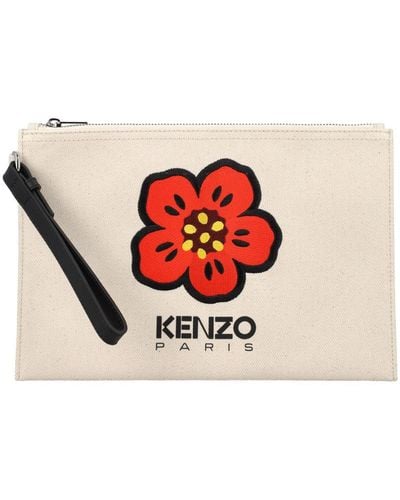 KENZO Boke Flower Clutch - White