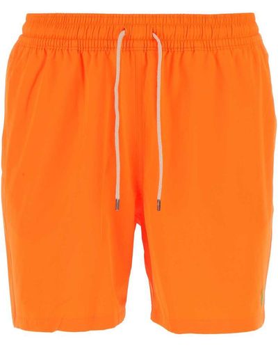 Polo Ralph Lauren Fluo Stretch Polyester Swimming Shorts - Orange