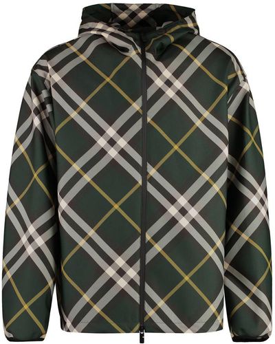 Burberry Technical Fabric Hooded Jacket - Green