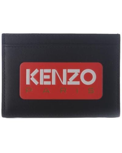 KENZO Card Holder " Paris" - Red