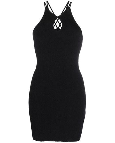 IRO Cotton Blend Short Dress - Black