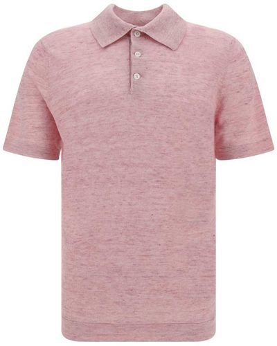 Brunello Cucinelli Polo Shirts - Pink