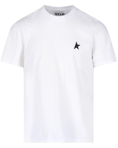Golden Goose Deluxe Brand White T Shirt Star Collection
