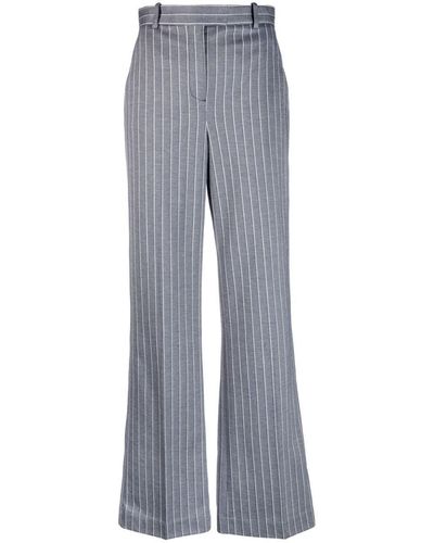 Circolo 1901 Striped Pants - Gray