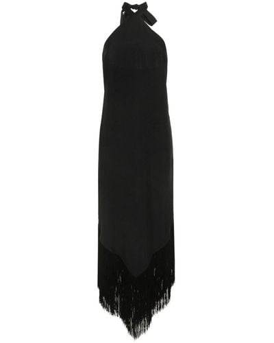 ‎Taller Marmo Nina Fringed Long Dress - Black