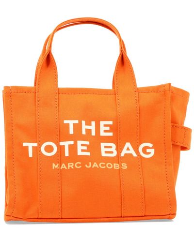 Marc Jacobs Orange Canvas Mini The Tote Bag Ha