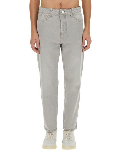 Ami Paris Tapered Fit Jeans - Gray