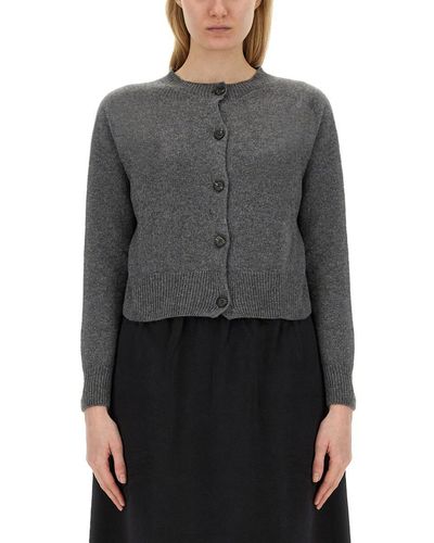 Margaret Howell Cardigan With Buttons - Grey