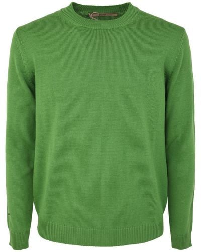 Roberto Collina Long Sleeve Crew Neck Sweater - Green