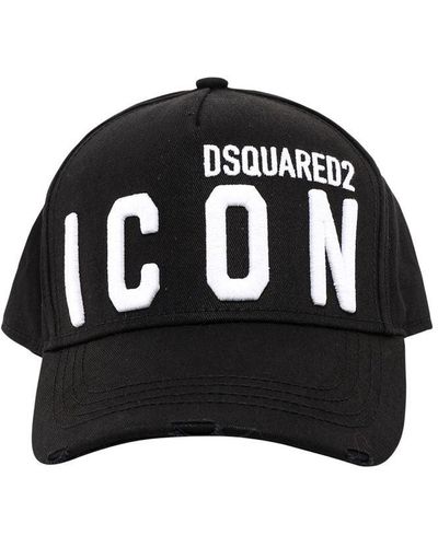 DSquared² Black & White Icon Baseball Cap