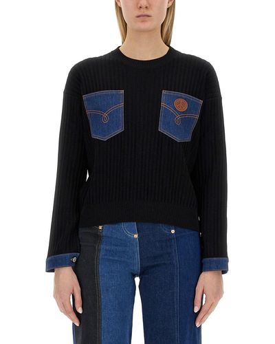 Moschino Jeans Stretch Crepe Jersey - Blue