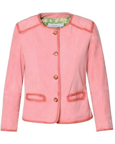Bully Leather Jacket - Pink