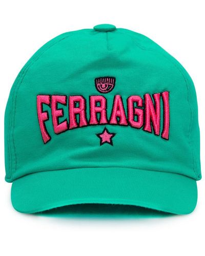 Chiara Ferragni Baseball Cap With Logo - Green