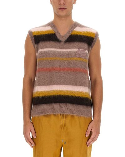 Etro Vest With Stripe Pattern - Multicolor