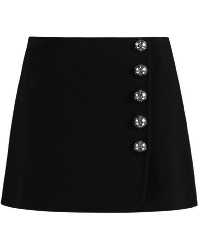 Emilio Pucci Wool Mini Skirt - Black