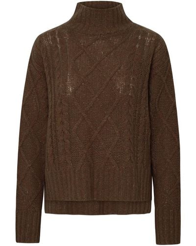 360cashmere 'Lyra' Turtleneck Sweater - Brown