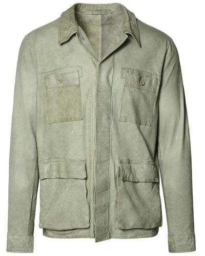 Salvatore Santoro Leather Jacket - Green
