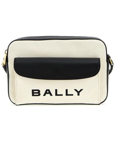 Bally Bar Daniel Crossbody Bags White/black
