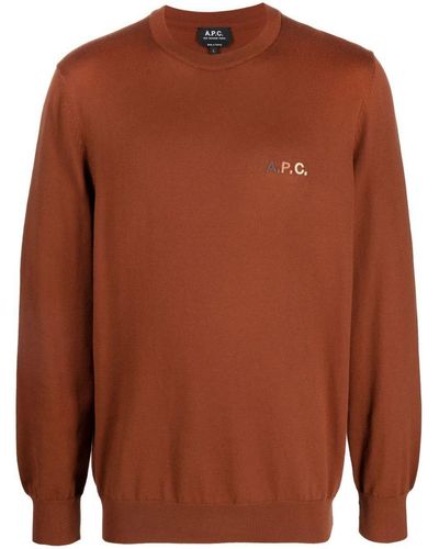 A.P.C. Pull Sylvain Clothing - Brown