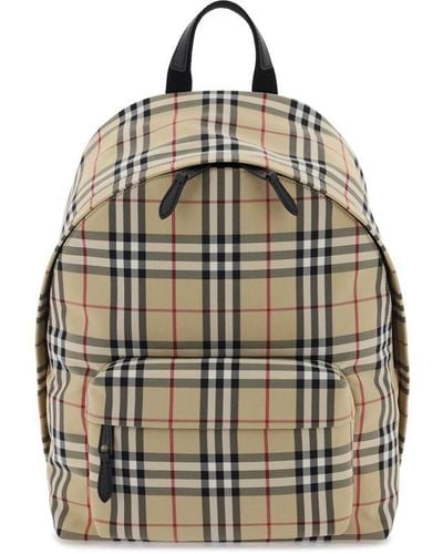 Burberry Check Backpack - Multicolor