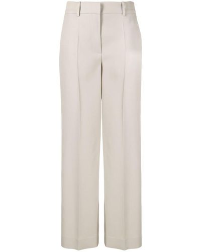 The Row Neutral Bremy Wool Pants - Women's - Wool/cow Horn/silk - White