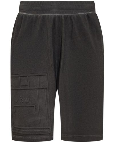 A_COLD_WALL* A-Cold-Wall Shorts With Logo - Grey