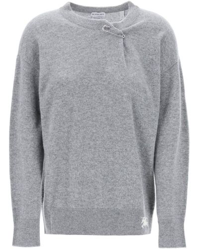 Burberry "oversized Cashmere - Gray