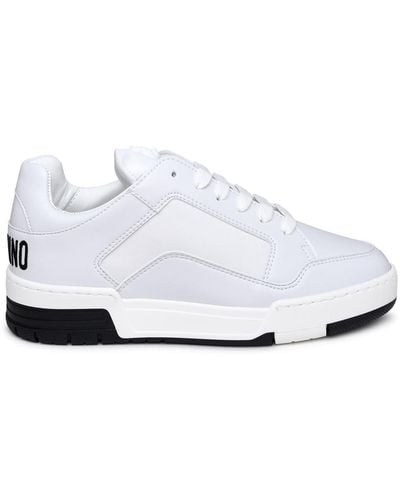 Moschino Kevin40 Leather Sneakers - White