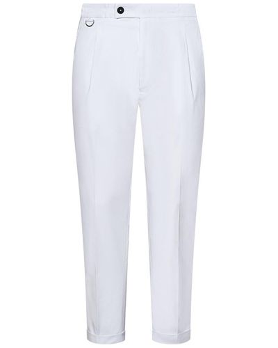 Low Brand Riviera Elastic Pants - White