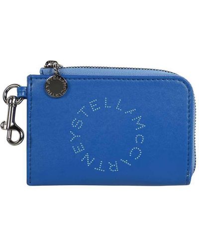 Stella McCartney Stella Logo Alter-nappa Card Holder - Blue