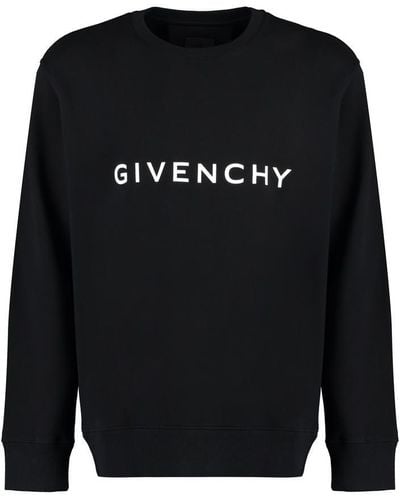Givenchy Logo Detail Cotton Sweatshirt - Black