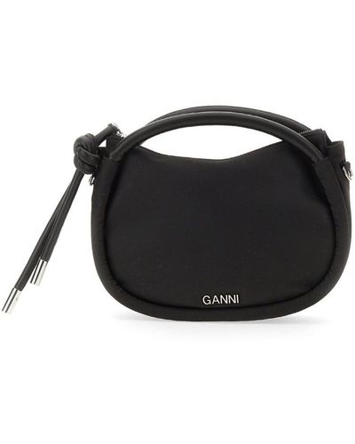 Ganni Mini Knot Bag - Black