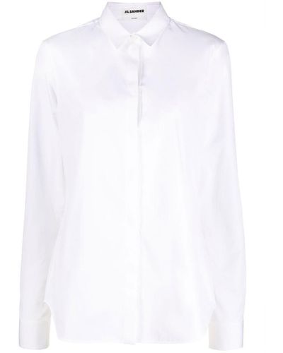 Jil Sander Cotton Long-sleeve Shirt - White