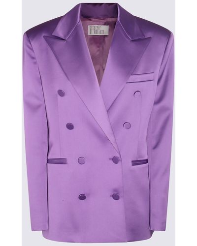 GIUSEPPE DI MORABITO Purple Double Breasted Blazer