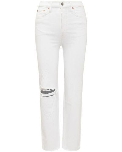 RE/DONE Re Done High Waist Jeans - White