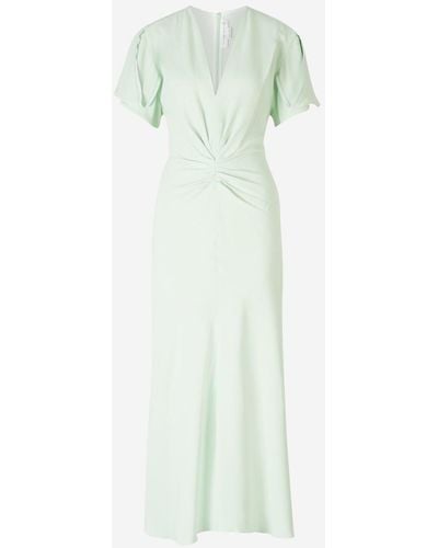 Victoria Beckham Crepe Midi Dress - Green