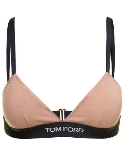 Tom Ford Top With Logoed Band - Natural