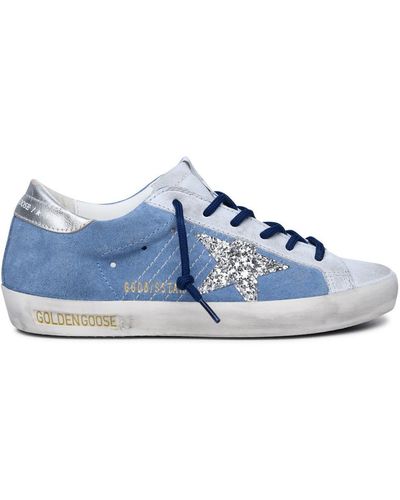 Golden Goose 'Super-Star Classic' Leather Sneakers - Blue