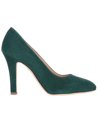 Manolo Blahnik Suede Court Shoes - Green