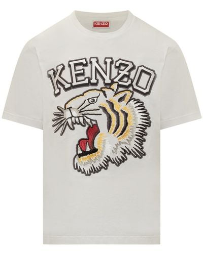 KENZO Tiger Varsity T-shirt - Grey