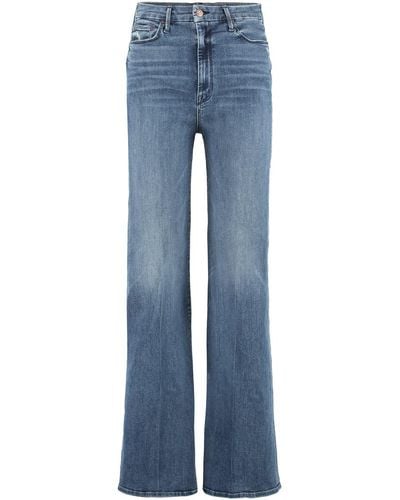 Mother Roller Skimp Wide-leg Jeans - Blue