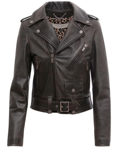 Golden Goose Leather Jacket - Black