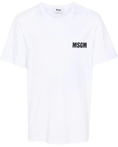MSGM T-shirt Logo - White