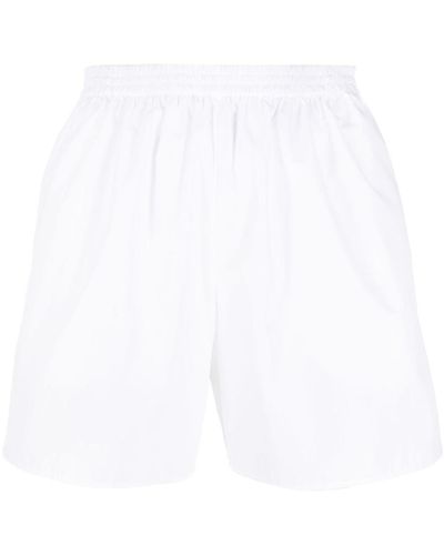 The Row Gunther Cotton Shorts - White